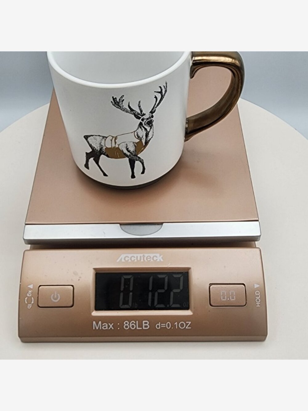 Stag Deer Metallic Bronze Stoneware Coffee Mug by Threshold - Picture 10 of 11